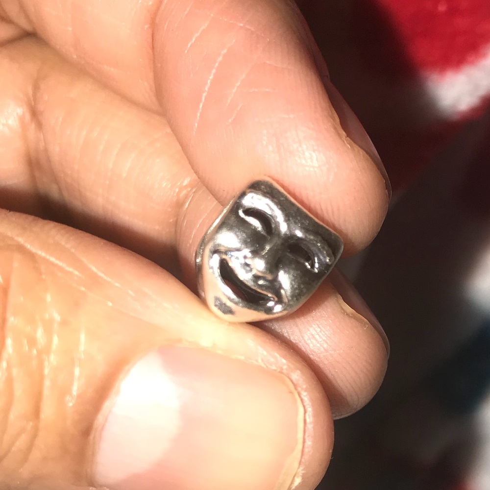 Discontinued Pandora charm Drama Mask Happy Sad